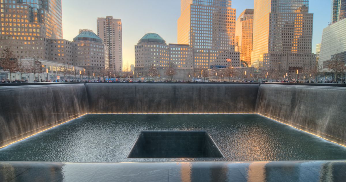 The National September 11 Memorial & Museum is built on the site of the World Trade Center towers that collapsed on Sept. 11, 2001, in New York City.