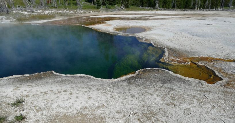 Part of a foot was found in the Abyss Pool at Yellowstone National Park on Tuesday.