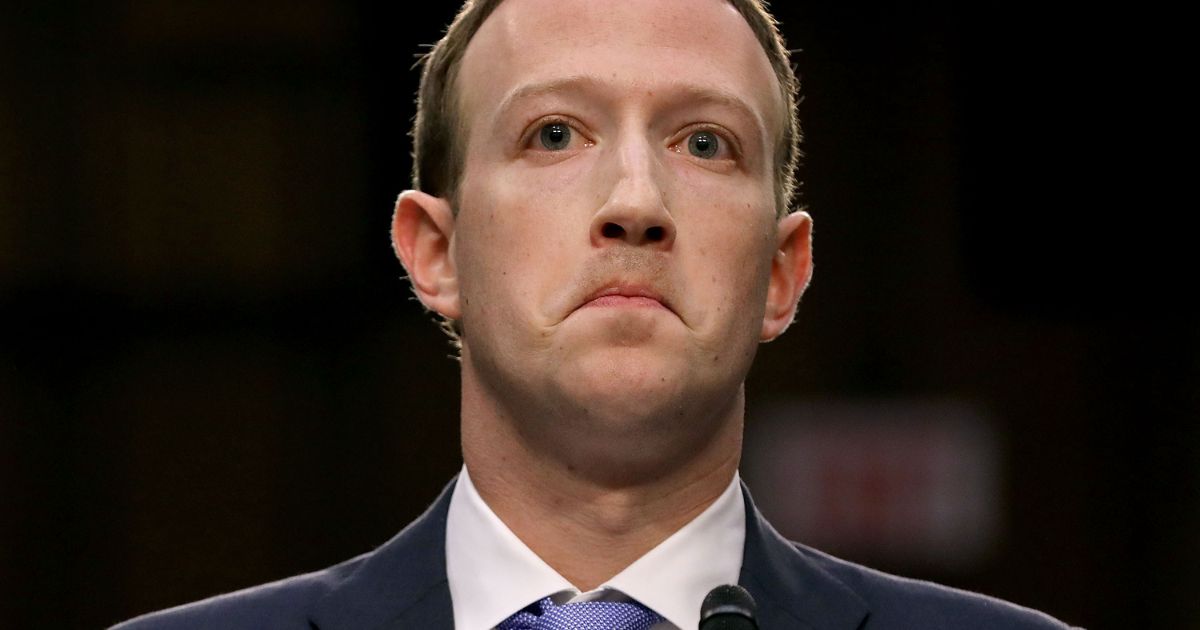 Facebook CEO Mark Zuckerberg testifies before a combined Senate Judiciary and Commerce committee hearing on Capitol Hill on April 18, 2018.