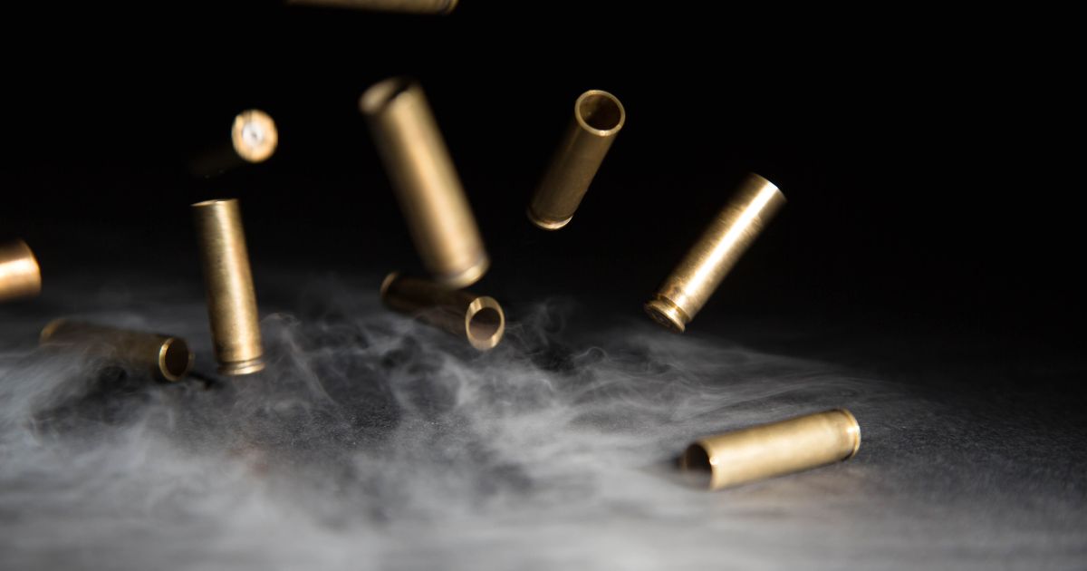 The above stock image is of a bullets falling to the ground.