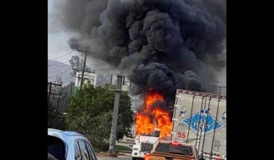 The Jalisco New Generation Cartel set cars on fire in Baja, California.