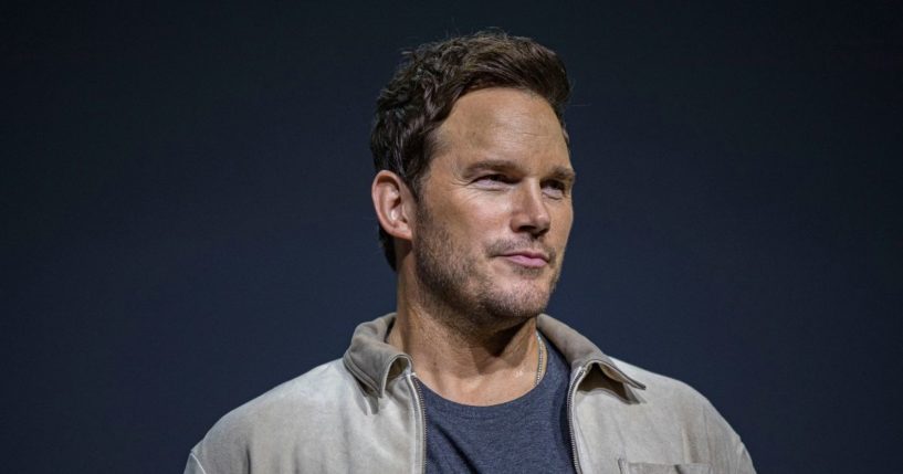 Chris Pratt speaks onstage at the Marvel Cinematic Universe Mega-Panel during 2022 Comic-Con International Day 3 at San Diego Convention Center on July 23 in San Diego, California.