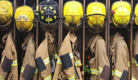 Firefighting gear is seen in the above stock image.