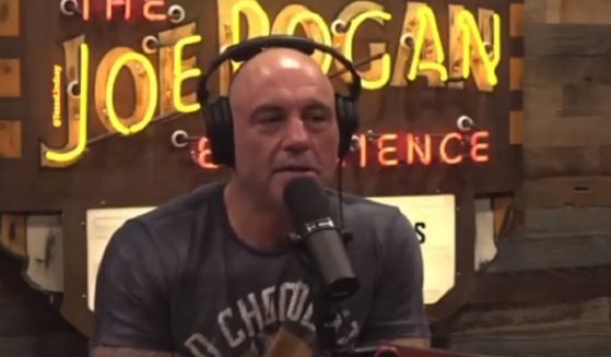 Podcast host Joe Rogan is picture in a Saturday episode of "The Joe Rogan Experience."