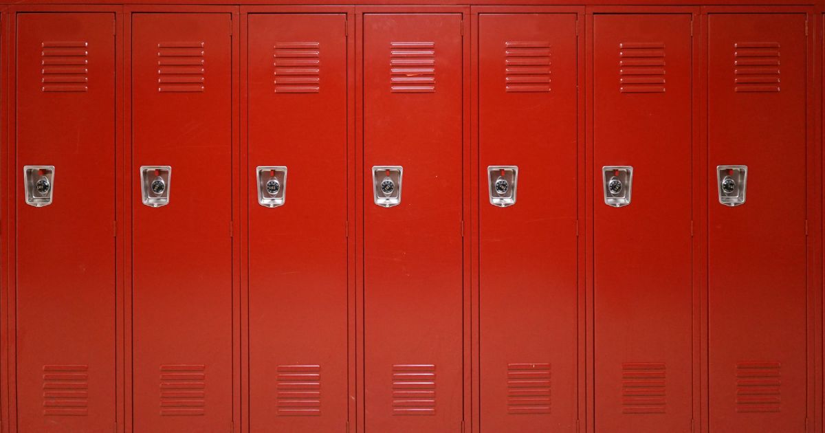 Lockers are seen in the above stock image.