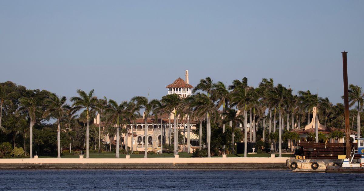The above image is of Mar-a-Lago in Palm Beach, Florida.