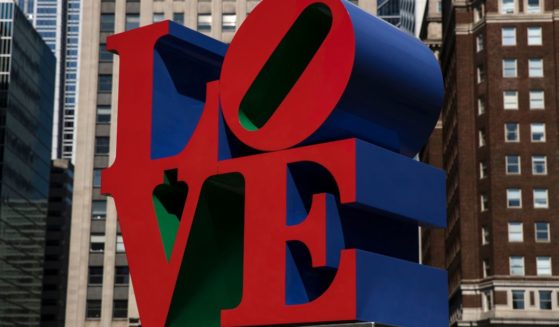 The above image is of the Robert Indiana sculpture 'LOVE' in John F. Kennedy Plaza, commonly known as Love Park, in Philadelphia.
