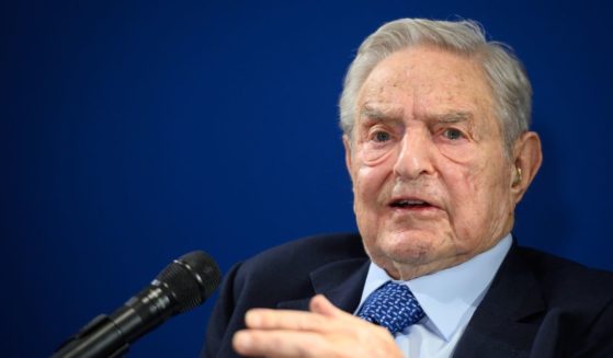 Philanthropist George Soros delivers a speech on the sideline of the World Economic Forum annual meeting, on Jan. 23, 2020, in Davos, eastern Switzerland.