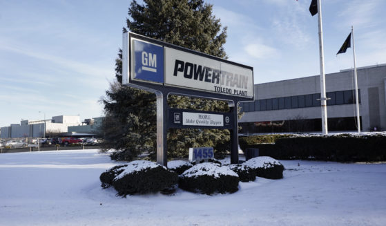 The exterior of the General Motors Toledo Transmission Operations facility is shown in Toledo, Ohio, on Feb. 2, 2021.
