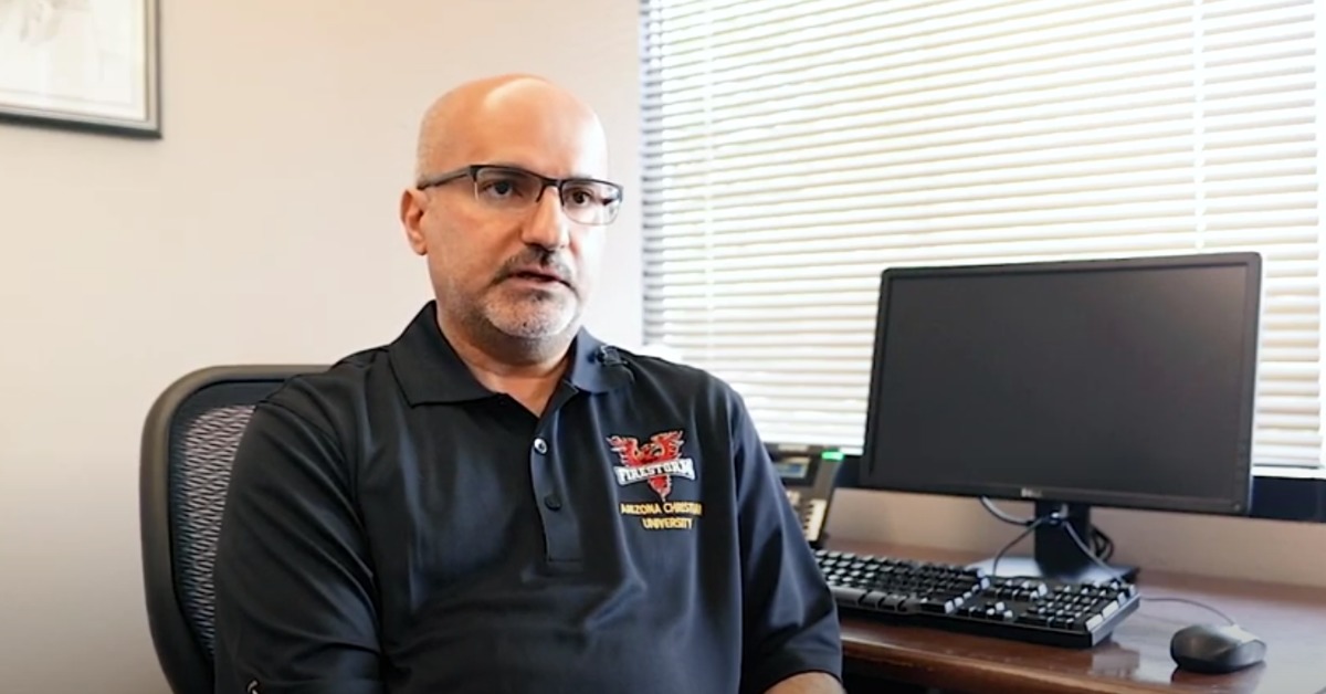 Professor Al Fadi of Arizona Christian University, screen shot from Youtube video