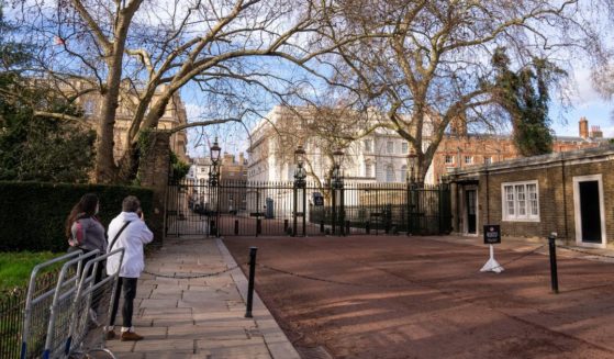 Clarence House, seen in a file photo from February, has been the London residence of Queen Elizabeth II's eldest son Charles for decades. Now that Charles is king, most of the 101 staff members at Clarence House have been notified that their services may no longer be required.