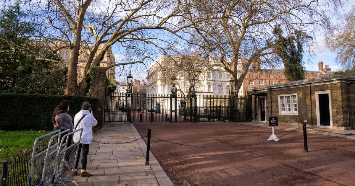 Clarence House, seen in a file photo from February, has been the London residence of Queen Elizabeth II's eldest son Charles for decades. Now that Charles is king, most of the 101 staff members at Clarence House have been notified that their services may no longer be required.