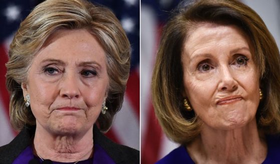 Despite speaking out against Republicans now who deny the results of the 2020 presidential election, both Hillary Clinton, left, and Nancy Pelosi, right have spoken out against election results in the past. Clinton was the most outspoken after her loss in 2016, and Pelosi called questioning results "democracy at work."