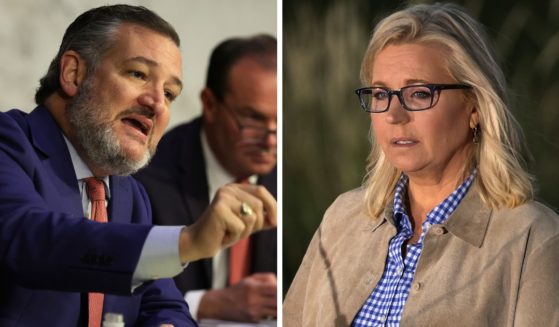 Sen. Ted Cruz, right, responded to Rep. Liz Cheney, right, after she attacked him on social media as part of her campaign to criticize Republicans following her loss of the Wisconsin GOP primary.