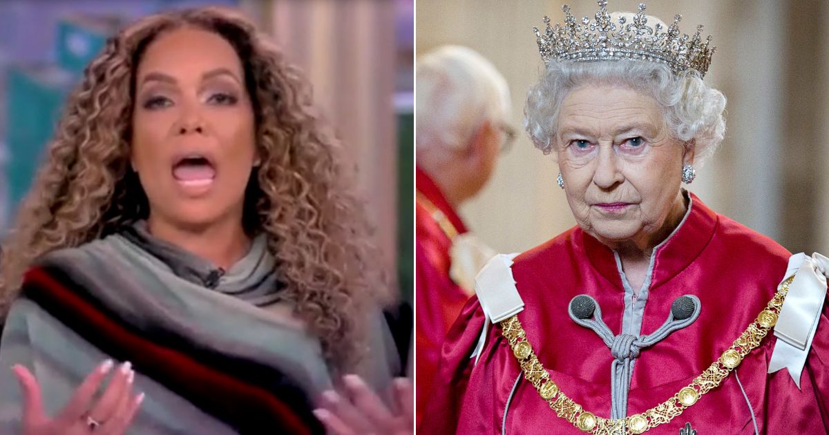 Sunny Hostin, left, spouted off against Queen Elizabeth II, right, on ABC's "The View" after the monarch's death Thursday.