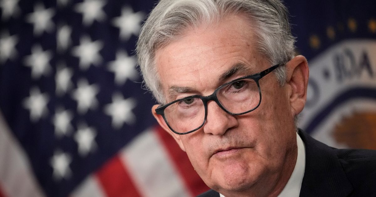Federal Reserve Board Chairman Jerome Powell speaks during a news conference following a meeting of the Federal Open Market Committee in Washington, D.C., on Wednesday.
