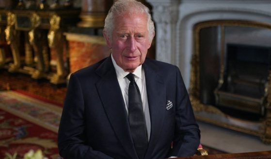 King Charles III speaks to the United Kingdom from Buckingham Palace in London on Sept. 9.