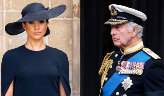 Meghan, Duchess of Sussex attends the funeral of Queen Elizabeth II at Westminster Abbey on Monday in London. King Charles III attends the committal service for Queen Elizabeth II at Windsor Castle on Monday in Windsor, England.