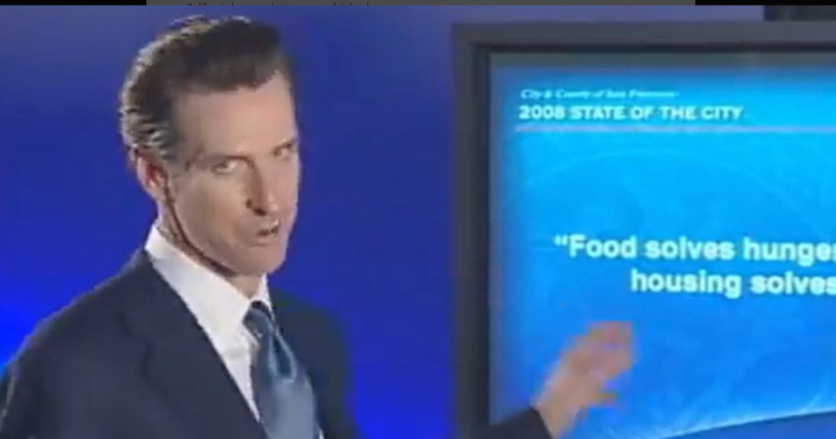 The video dates back to 2008, when Gavin Newsom was mayor of San Francisco.