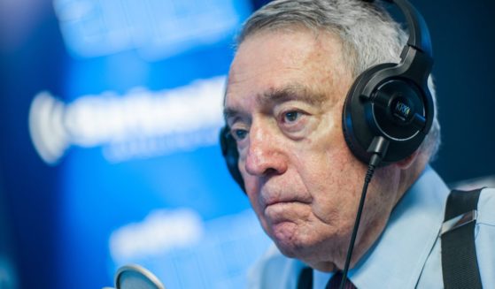 Dan Rather is seen in a file photo from September 2019 at SiriusXM Studios in New York City.
