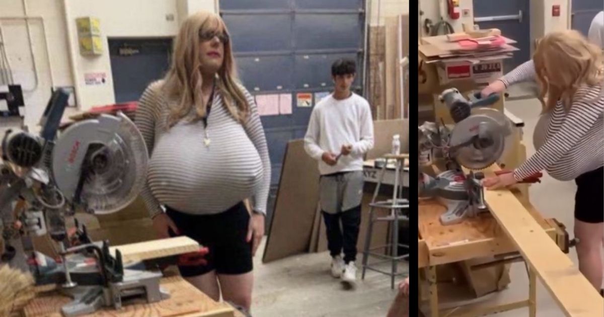 Kayla Lemieux, a transgender high school teacher in Canada, was recorded by students wearing comically oversized fake breasts.