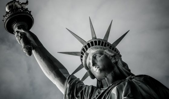 The Statue of Liberty is seen in this stock image.