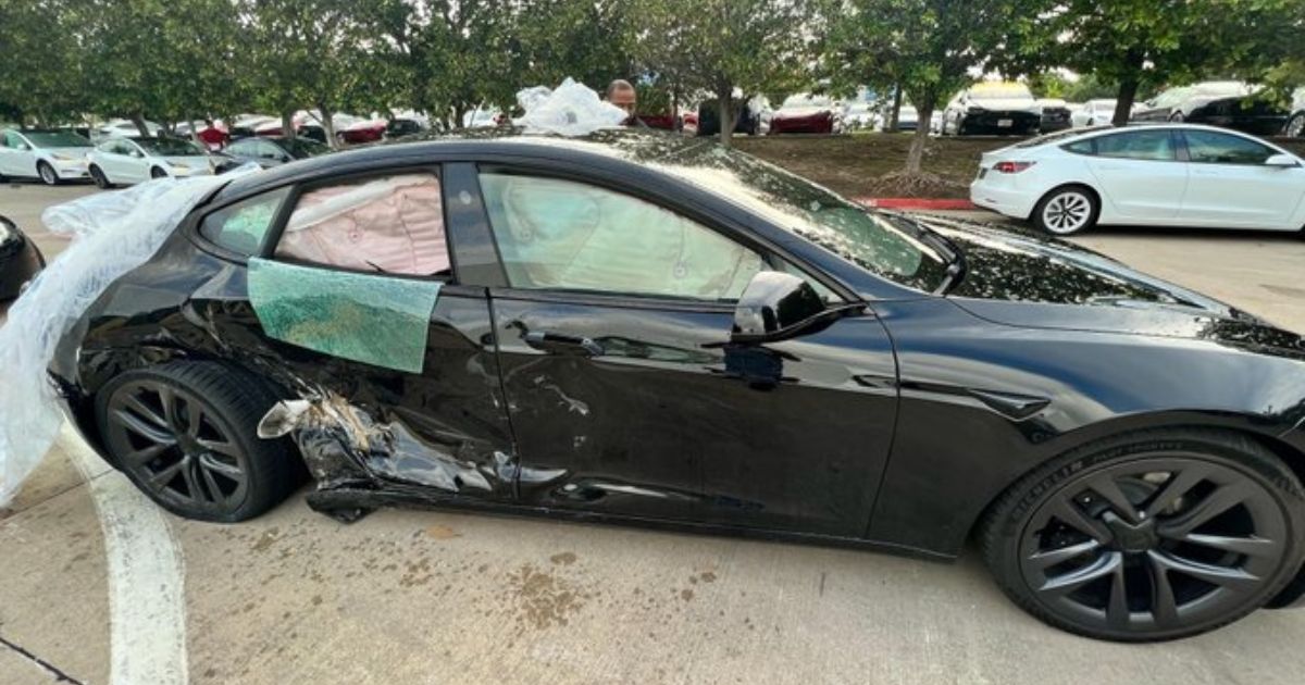 A $155,000 Tesla Model S Plaid was crashed after its owner dropped it off for service in Plano, Texas.