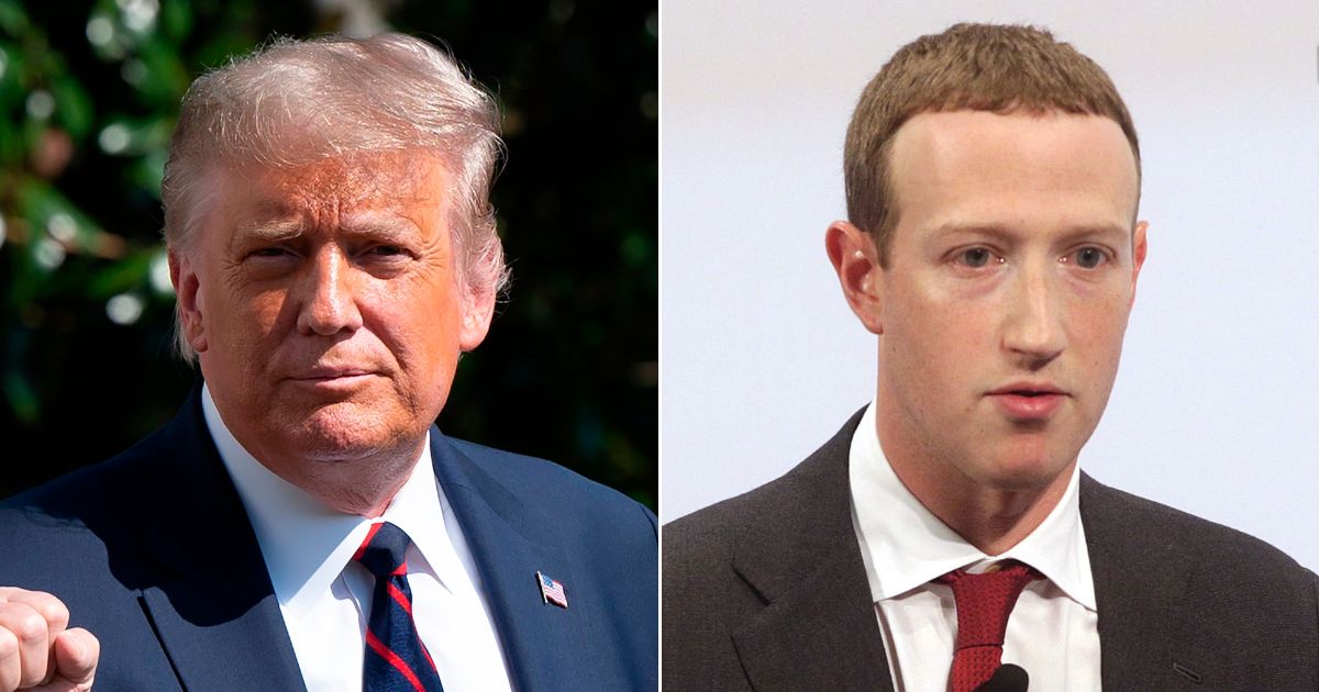 Former President Donald Trump, left, made his way back onto the Forbes 400 list this year after dropping off the list in 2021. Meta CEO Mark Zuckerberg fell out of the list of the top 10 richest Americans this year.
