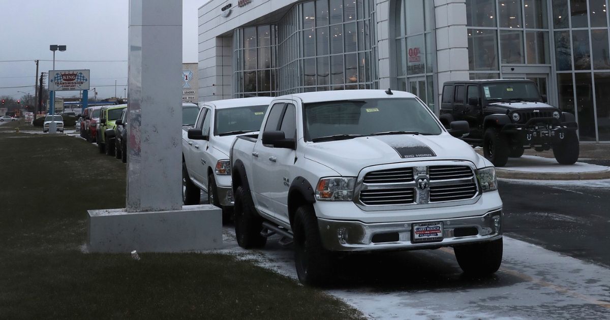 Ram 1500 trucks are pictured in a 2017 file photo.