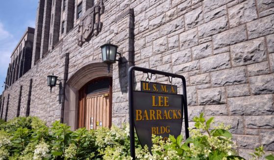 Lee Barracks, named for Civil War Gen. Robert E. Lee, is seen at the U.S. Military Academy at West Point on July 13, 2020, in West Point, New York.