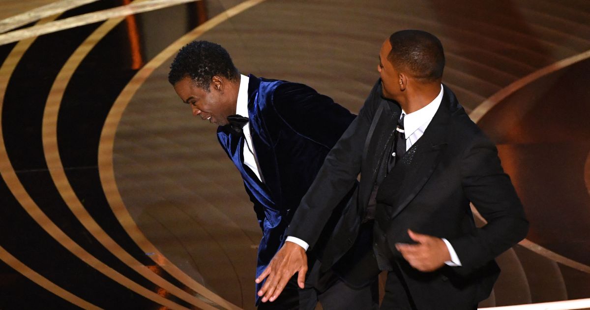 Will Smith slapping Chris Rock onstage