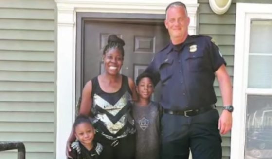 Tomika Johnson used her son's EpiPen to save Sgt. Ray O’Connor on Aug. 20 in Cleveland.