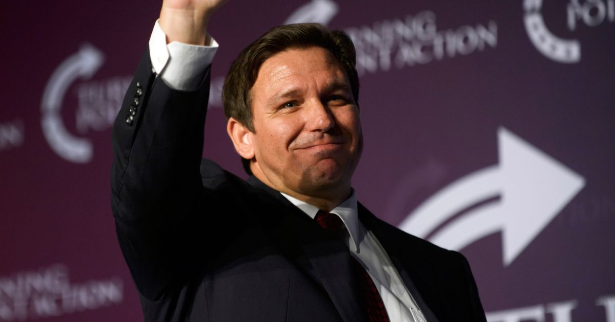 Florida Gov. Ron DeSantis speaks at the Unite and Win Rally in support of Pennsylvania Republican gubernatorial candidate Doug Mastriano at the Wyndham Hotel on Aug. 19 in Pittsburgh, Pennsylvania.