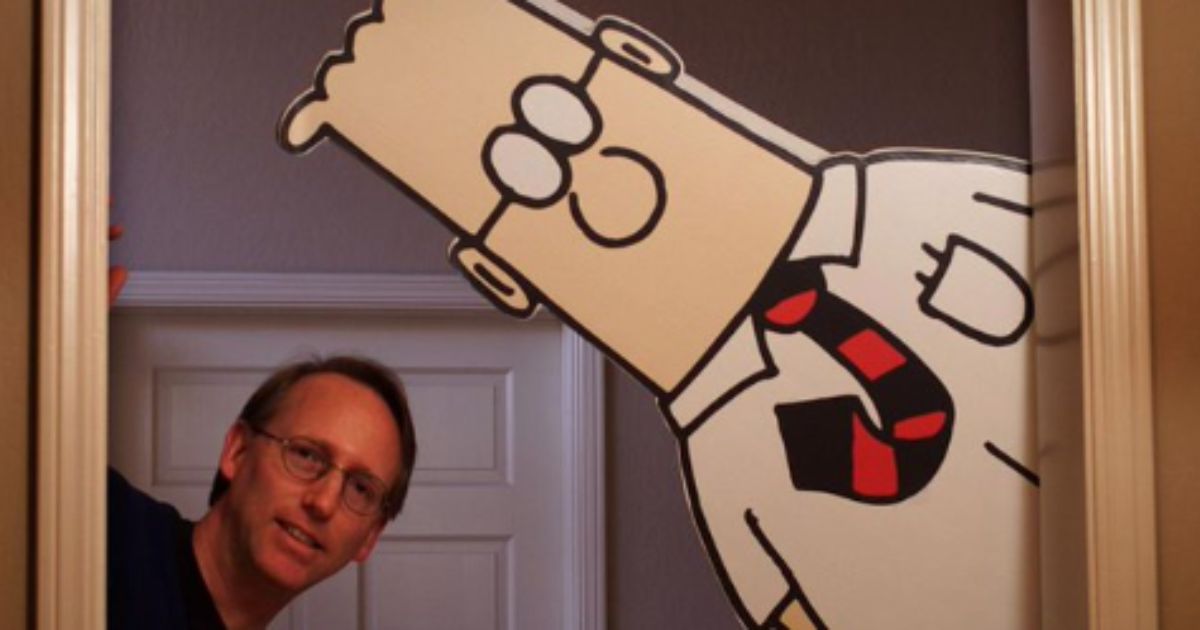 "Dilbert" author Scott Adams says that the comic strip has been canceled in 77 newspapers.
