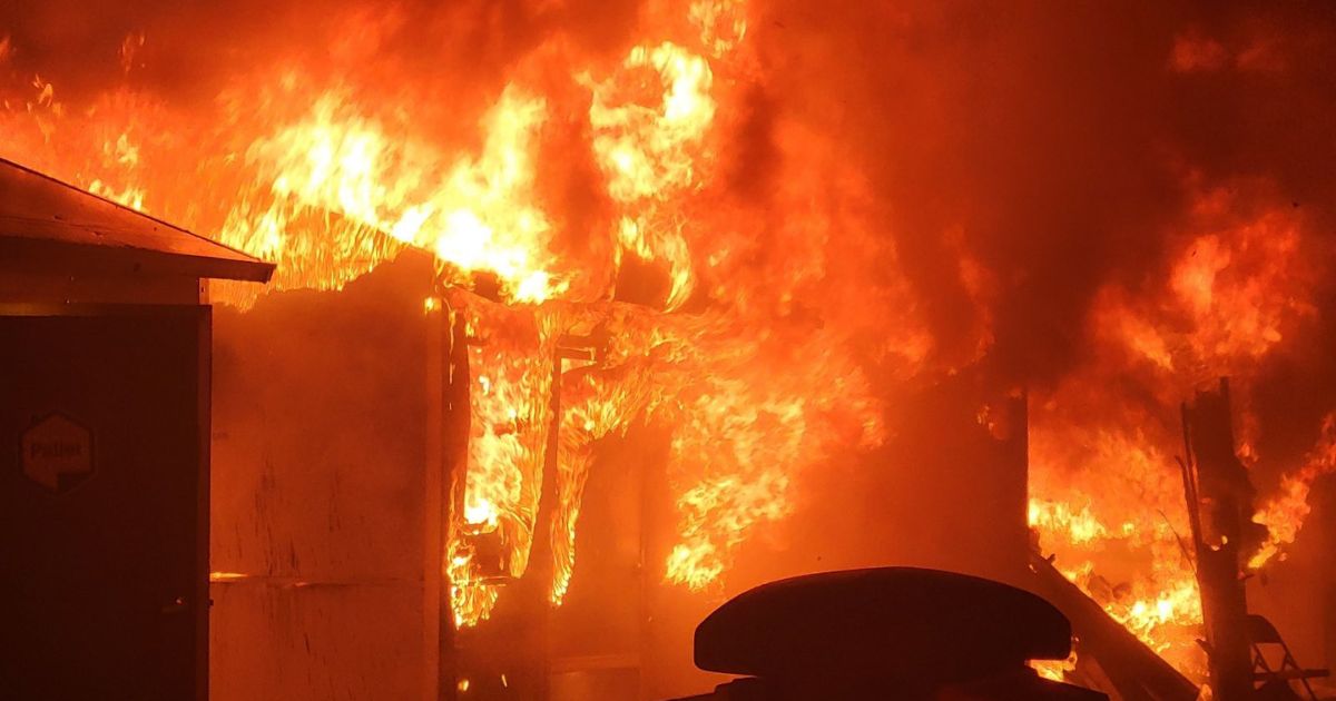A fire tore through West Los Angeles shelters that were built to house homeless veterans.