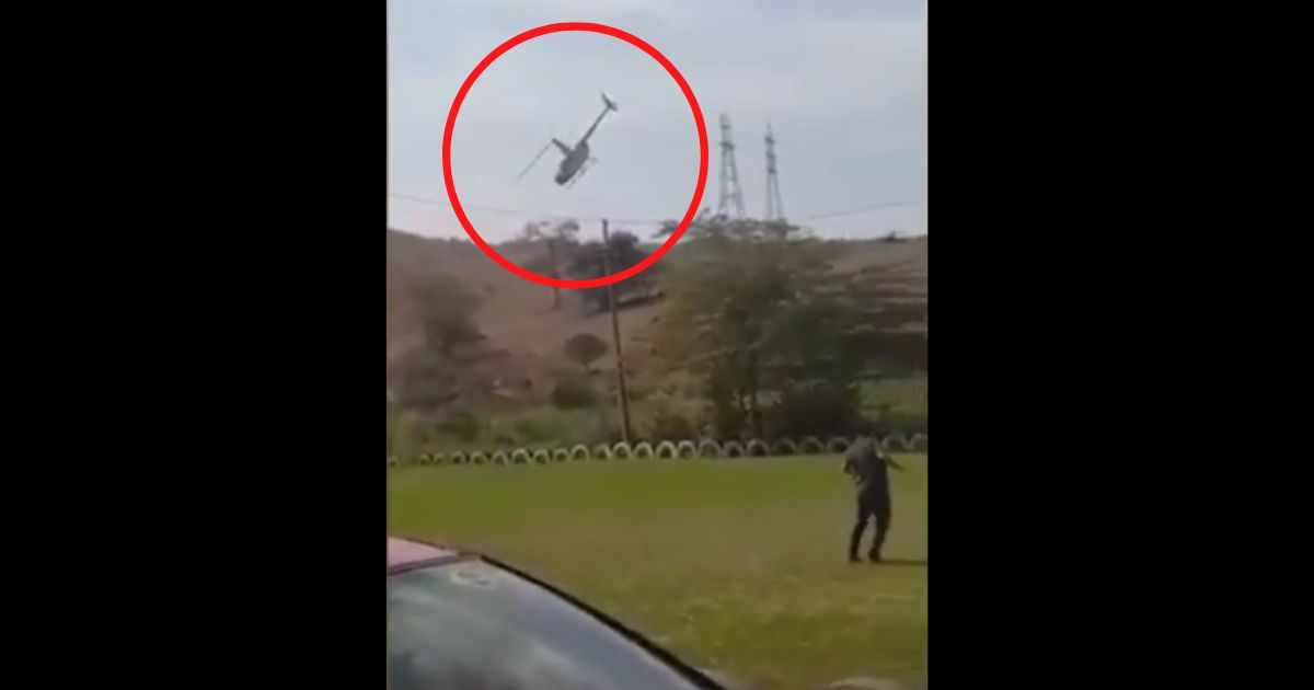 Two politicians and an aide plunged to the ground in a helicopter after their pilot struck power lines in southeastern Brazil on Wednesday.