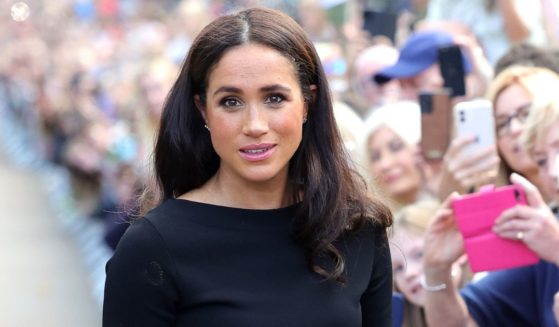 Meghan Markle meets members of the public on Saturday in Windsor, England.
