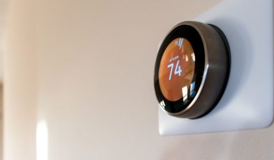 The above stock image is of a smart thermostat.