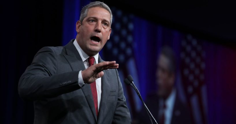 Former Democratic presidential candidate U.S. Rep. Tim Ryan speaks during the Democratic Presidential Committee (DNC) summer meeting on Aug. 23, 2019 in San Francisco.