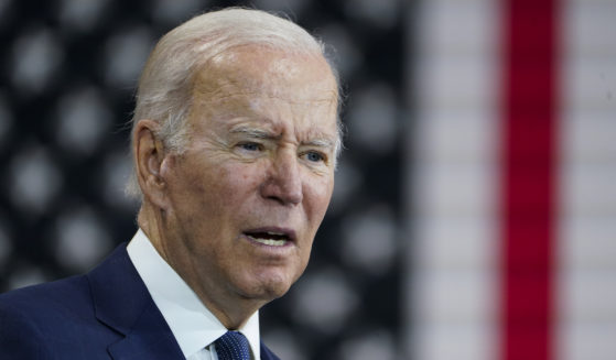 President Joe Biden speaks at the Volvo Group Powertrain Operations plant in Hagerstown, Maryland, on Friday. His comments the night before about nuclear “Armageddon” sent the White House scrambling for explanations on Friday.
