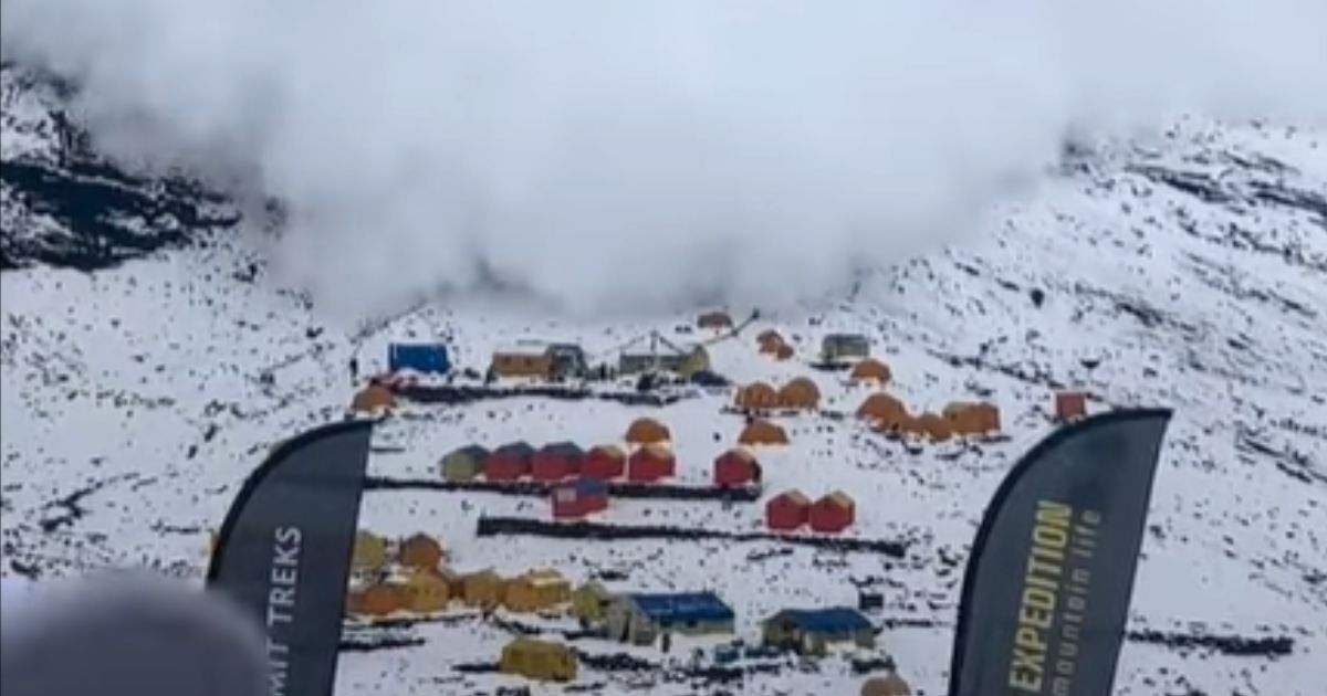 In Nepal, a massive avalanche hit a base camp at Manaslu.