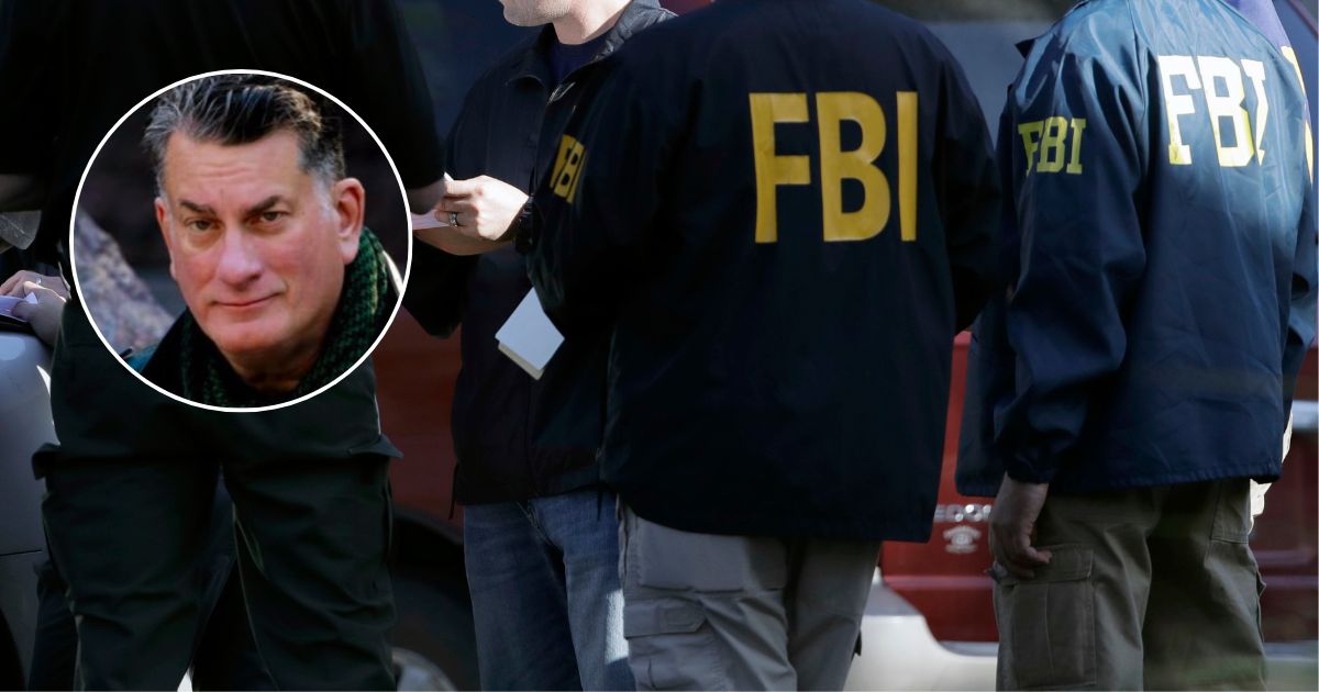 FBI agents work the scene of an explosion in Austin, Texas, on March 19, 2018. Inset: investigative journalist James Gordon Meek.