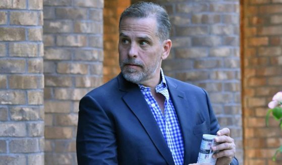 Hunter Biden is pictured outside of Holy Spirit Catholic Church in Johns Island, South Carolina, on Aug. 13.