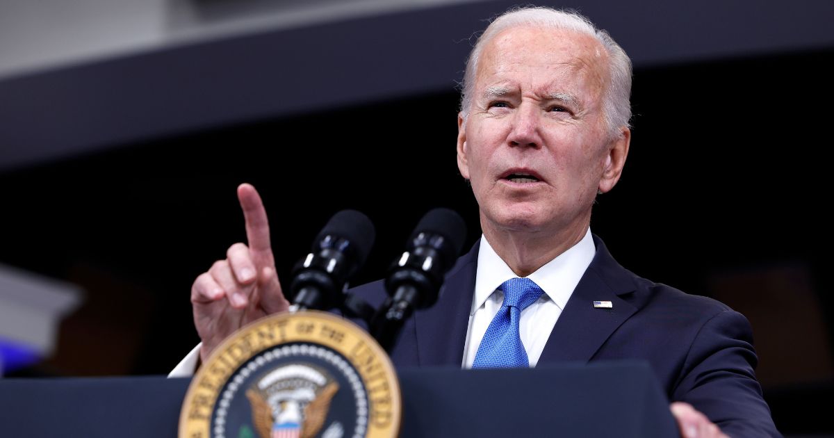President Joe Biden gives remarks at the White House on Tuesday in Washington, D.C.