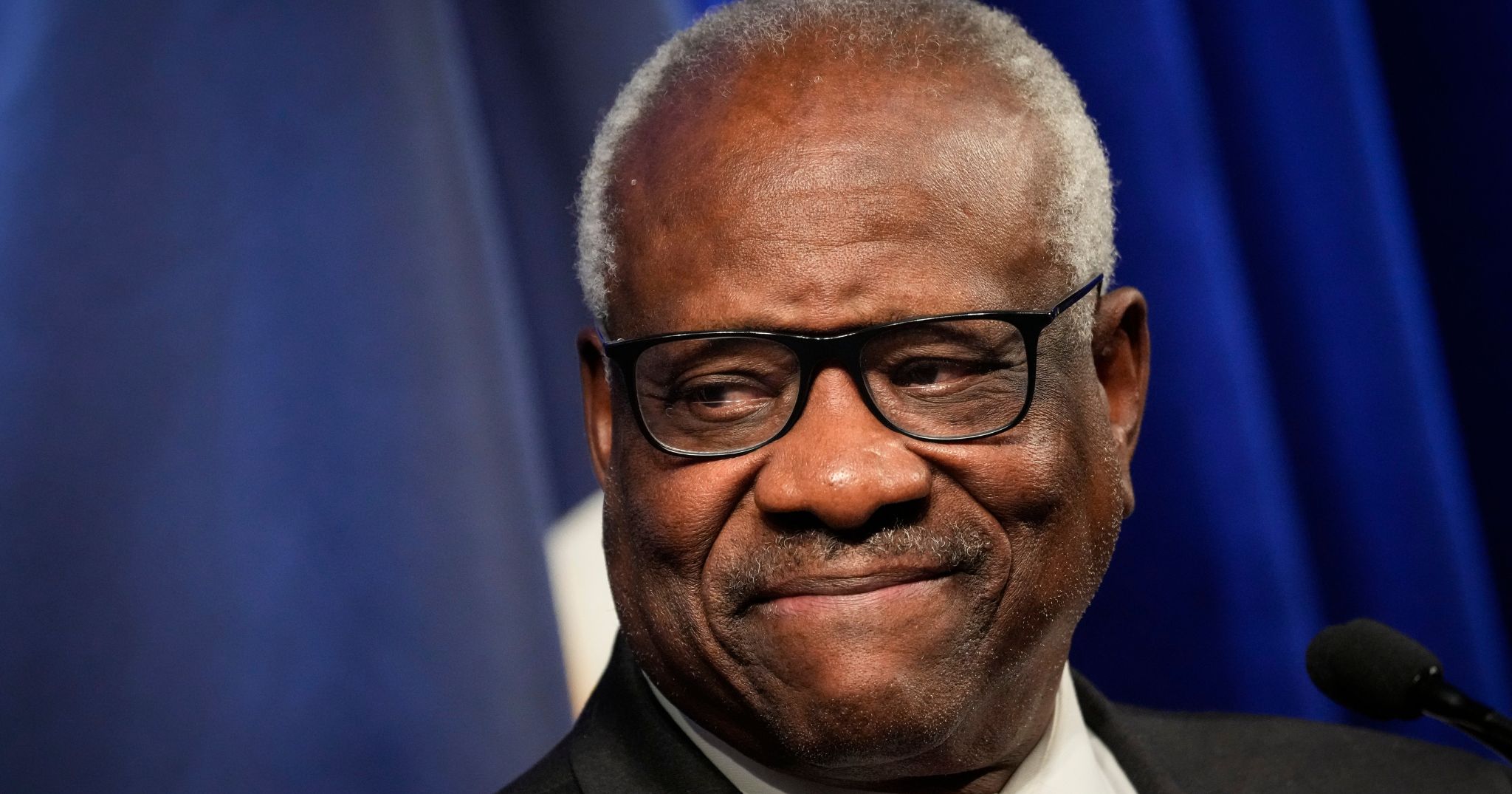 Associate Supreme Court Justice Clarence Thomas speaks at the Heritage Foundation in Washington, D.C., on Oct. 21, 2021.
