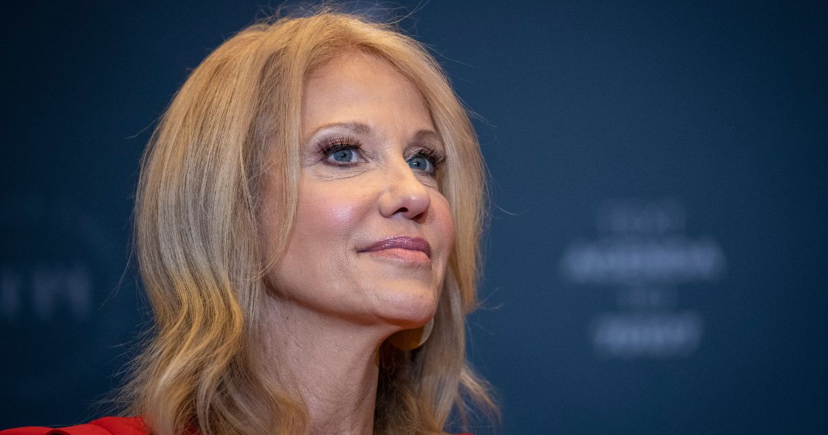 Kellyanne Conway, former adviser to former President Donald Trump, speaks during the America First Agenda Summit at the Marriott Marquis in Washington on July 26.