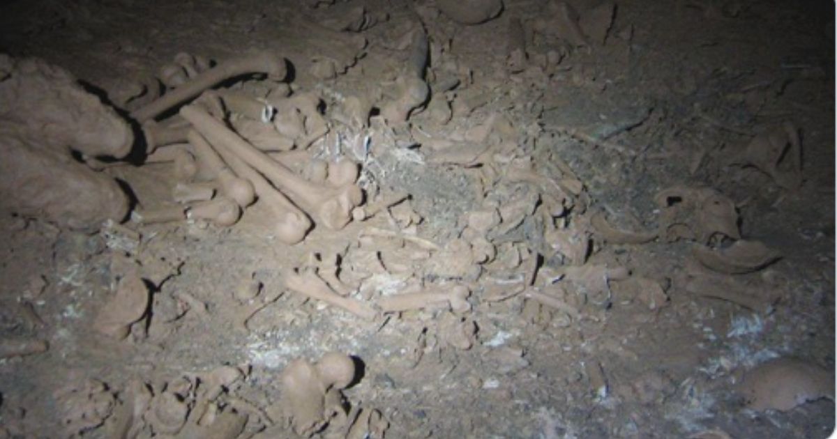 The remains of 118 humans, including children, were found in a cave in Belize.