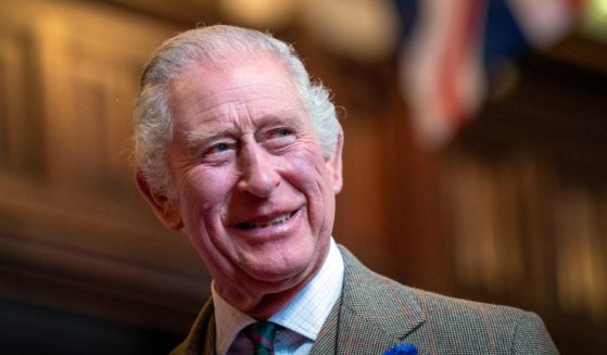King Charles III visits Aberdeen Town House on Monday in Aberdeen, Scotland.