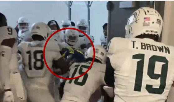 Several Michigan State football players were filmed attacking a Michigan football player in the tunnel after the game on Saturday.