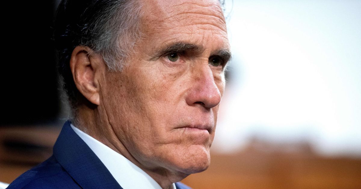 Sen. Mitt Romney listens during a Senate Health, Education, Labor and Pensions Committee hearing on Capitol Hill in Washington, D.C., on Sept. 14.